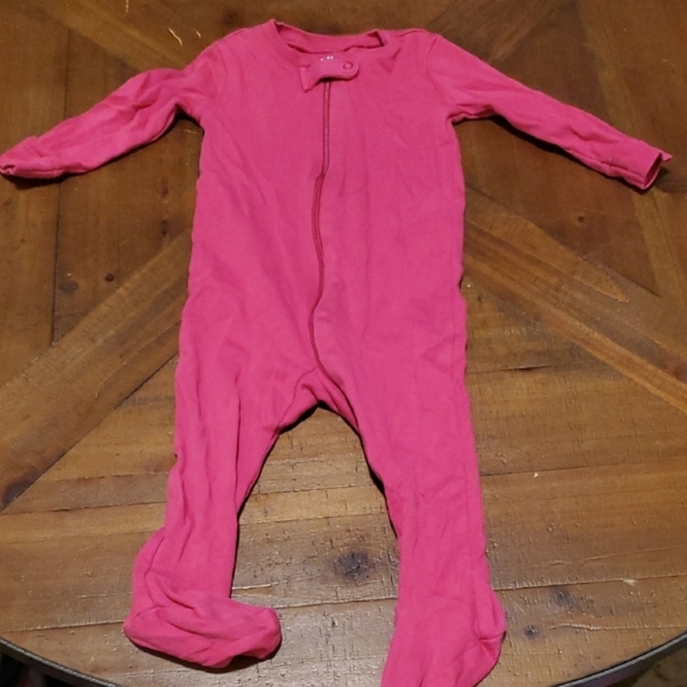 Primary Raspberry Kids Footie One Piece